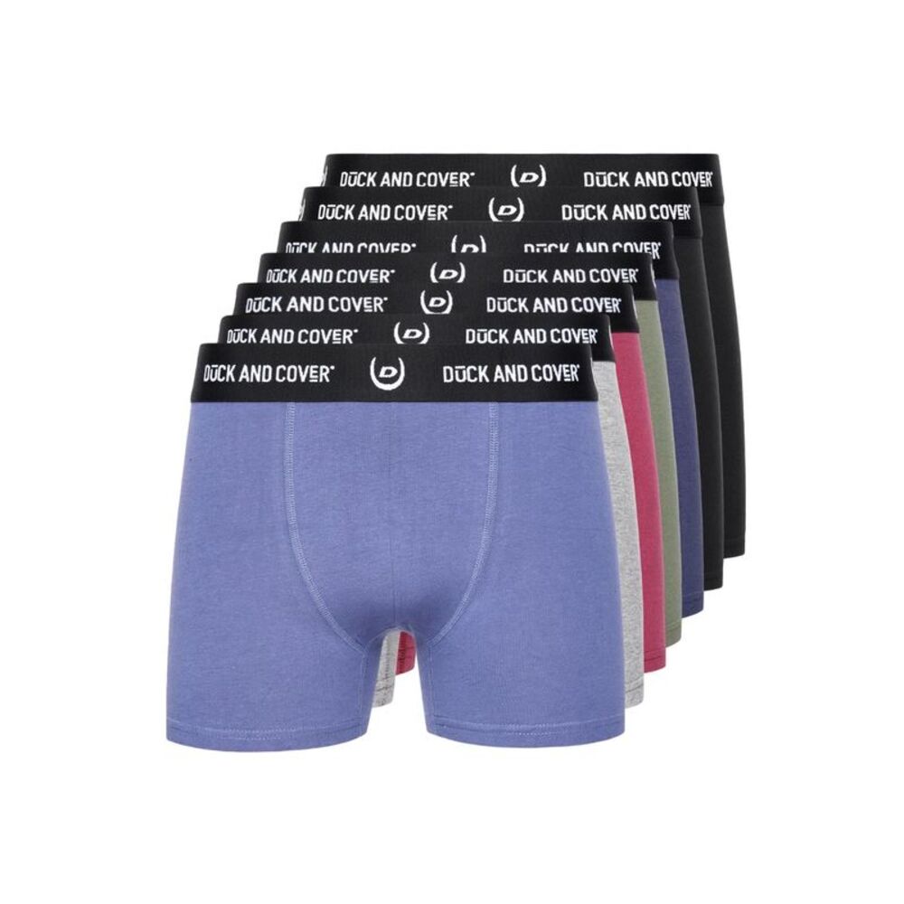 Duck and Cover Mens Anvilli Boxer Shorts (Pack of 7) / Multicolored